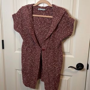 Size large juniors short sleeved cardigan